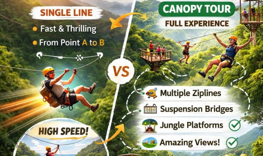 Zipline vs Canopy Tour: What’s the Difference?